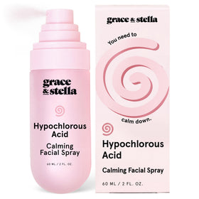 grace & stella front packaging showing compact travel bottle and calming benefit