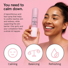 grace & stella mist nozzle releasing fine spray for instant skin refresh