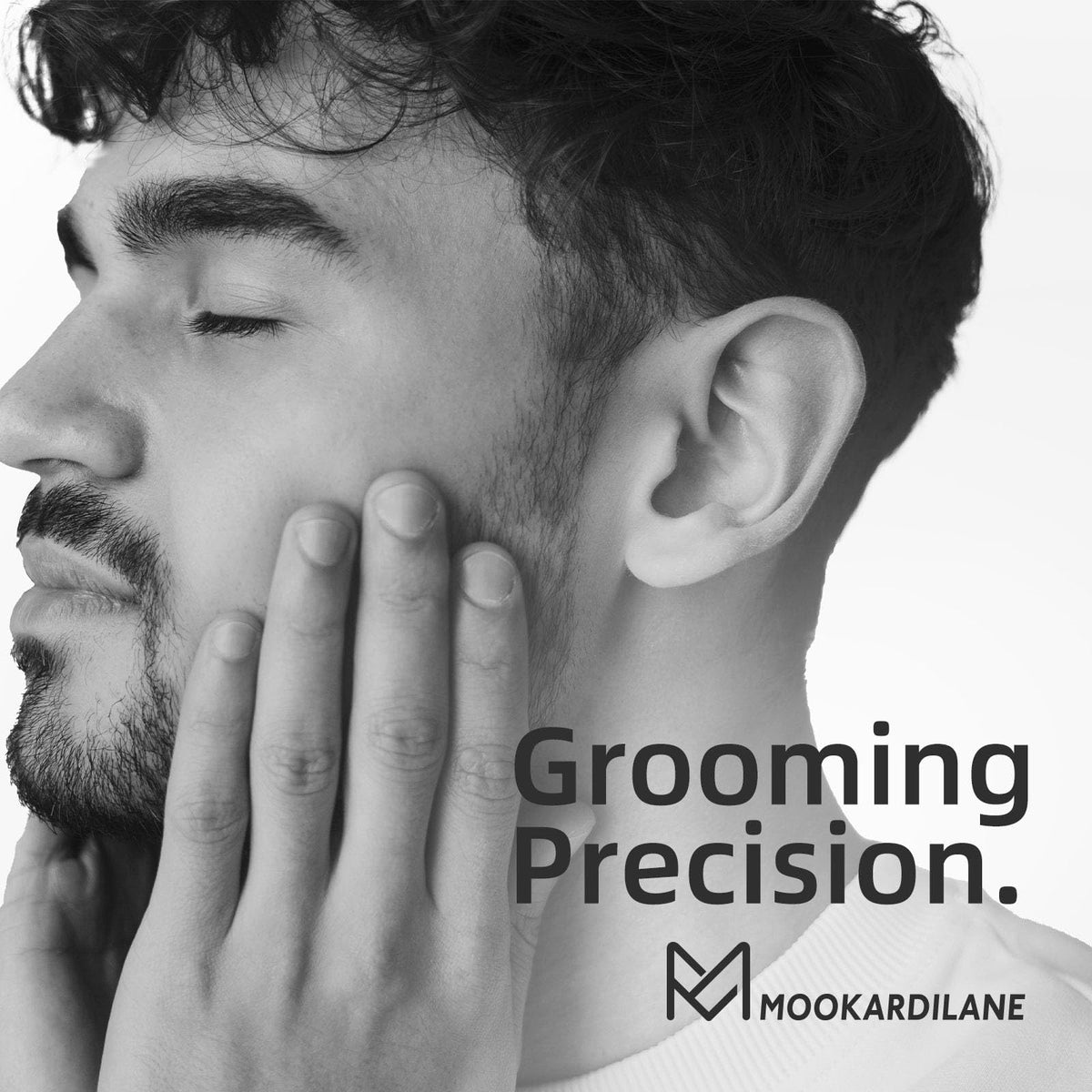 Graehn stamp in use on cheek demonstrating controlled stamping and improved product absorption