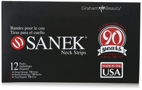 Graham Medical front packaging showing box of neck strips for clean service