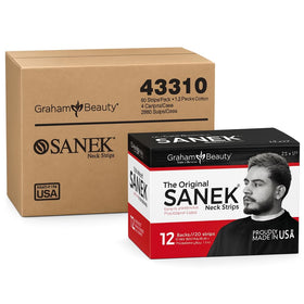 Graham Medical front packaging of Sanek Neck Strips showing quantity and benefit