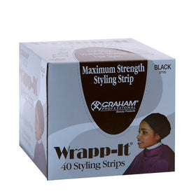Graham front packaging showing 40 styling strips and clear product labeling for organized storage