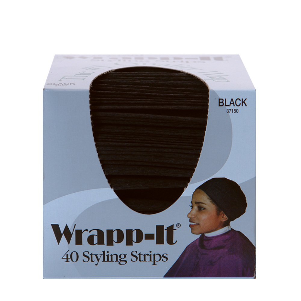 Graham styling strip wrapped around natural hair demonstrating secure hold and smooth edges