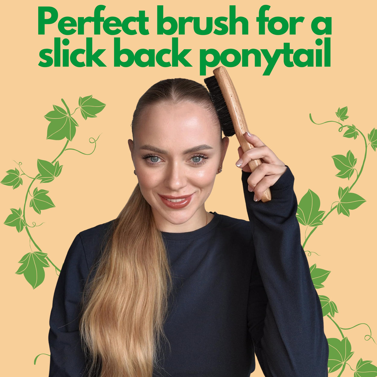 GranNaturals wooden handle detail offering durable grip and styling control