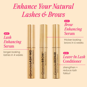 Grande Cosmetics GrandeBROW brush closeup highlighting control for fuller-looking brows