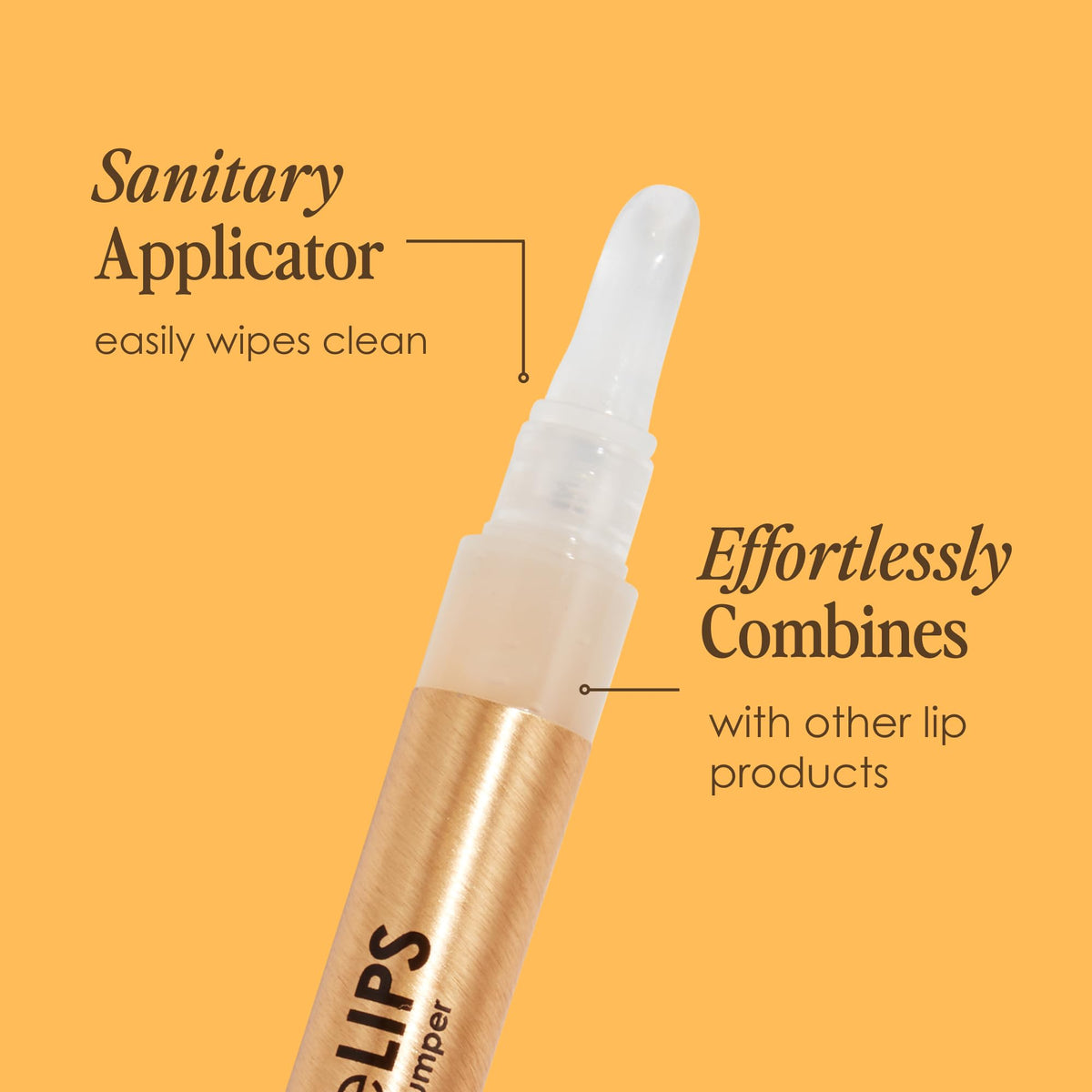 Grande Cosmetics ingredient label highlighting Volulip and hyaluronic acid benefits