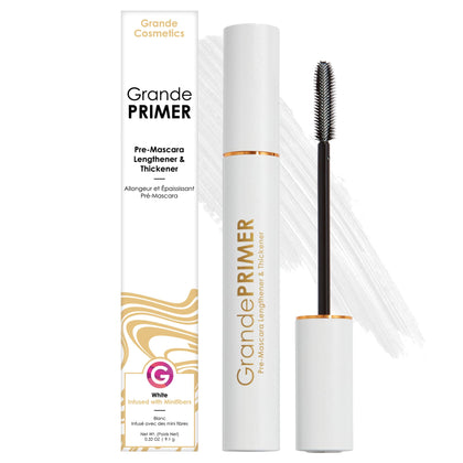 Grande Cosmetics GrandePRIMER front packaging showing product benefits