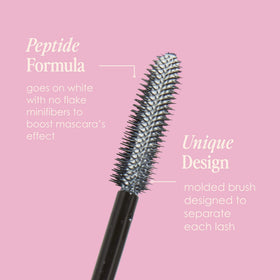 Grande Cosmetics GrandePRIMER applied to lashes for immediate lengthening