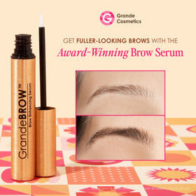 Grande Cosmetics mini trio next to hand showing scale and travel-friendly convenience