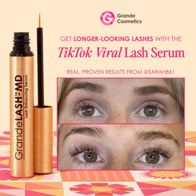 Grande Cosmetics precision applicator brush close-up for accurate nightly application