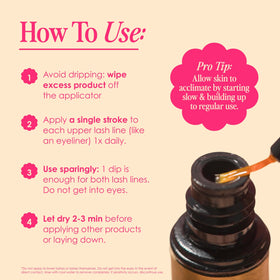 Grande Cosmetics GrandeLASH‑MD clear serum texture demonstrating lightweight conditioning