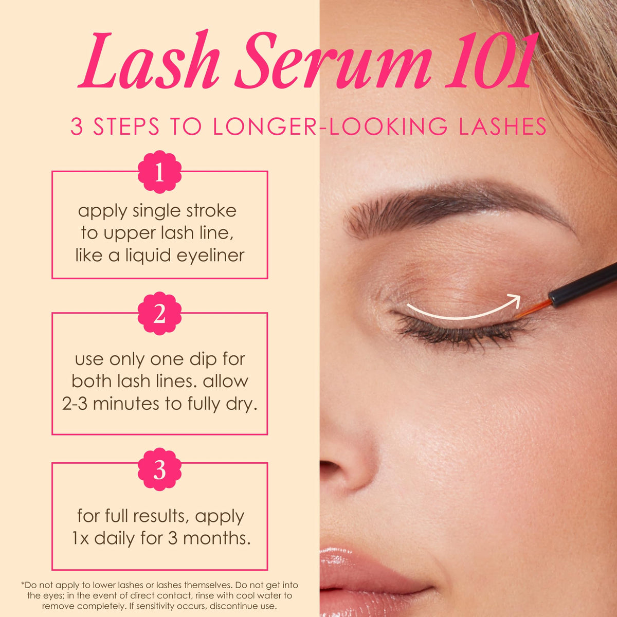 Grande lash products in hand to show actual size and travel-friendly convenience