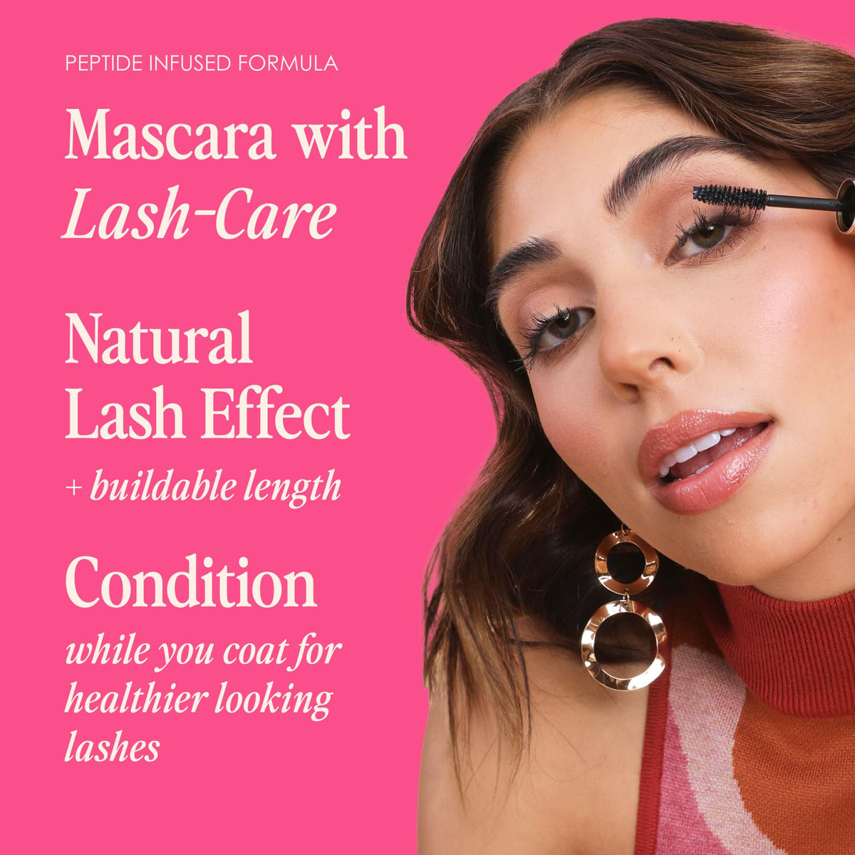 Grande Cosmetics mascara texture close-up demonstrates smooth application