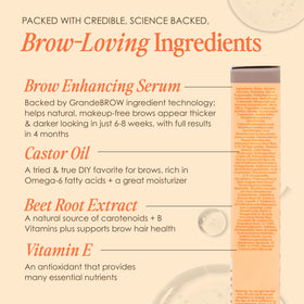 Grande Cosmetics GrandeBROW travel size held in hand showing portability benefit