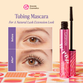 Grande Cosmetics GrandeWRAP tapered wand detail demonstrating precise lash coverage benefit