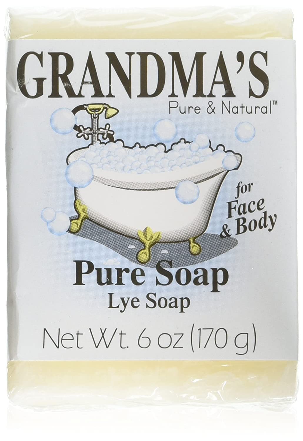 Grandma's Pure & Natural soap in travel pouch and gym bag to show portable, multipurpose convenience