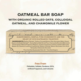 Grandpa Soap Company close-up of oat texture highlighting gentle exfoliation