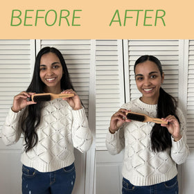 GranNaturals edge control demo showing defined hairline and neat baby hairs