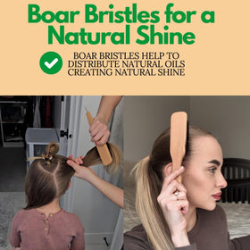 GranNaturals teasing and backcombing example adding volume at the crown