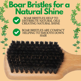 GranNaturals brush helping form 360 waves for defined texture and polish