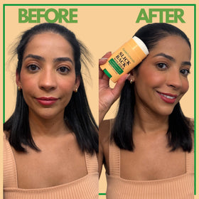 GranNaturals used to create a sleek bun for polished styling