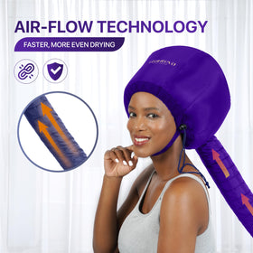 Granteva satin headband close-up that cushions ears and neck for comfortable long treatments