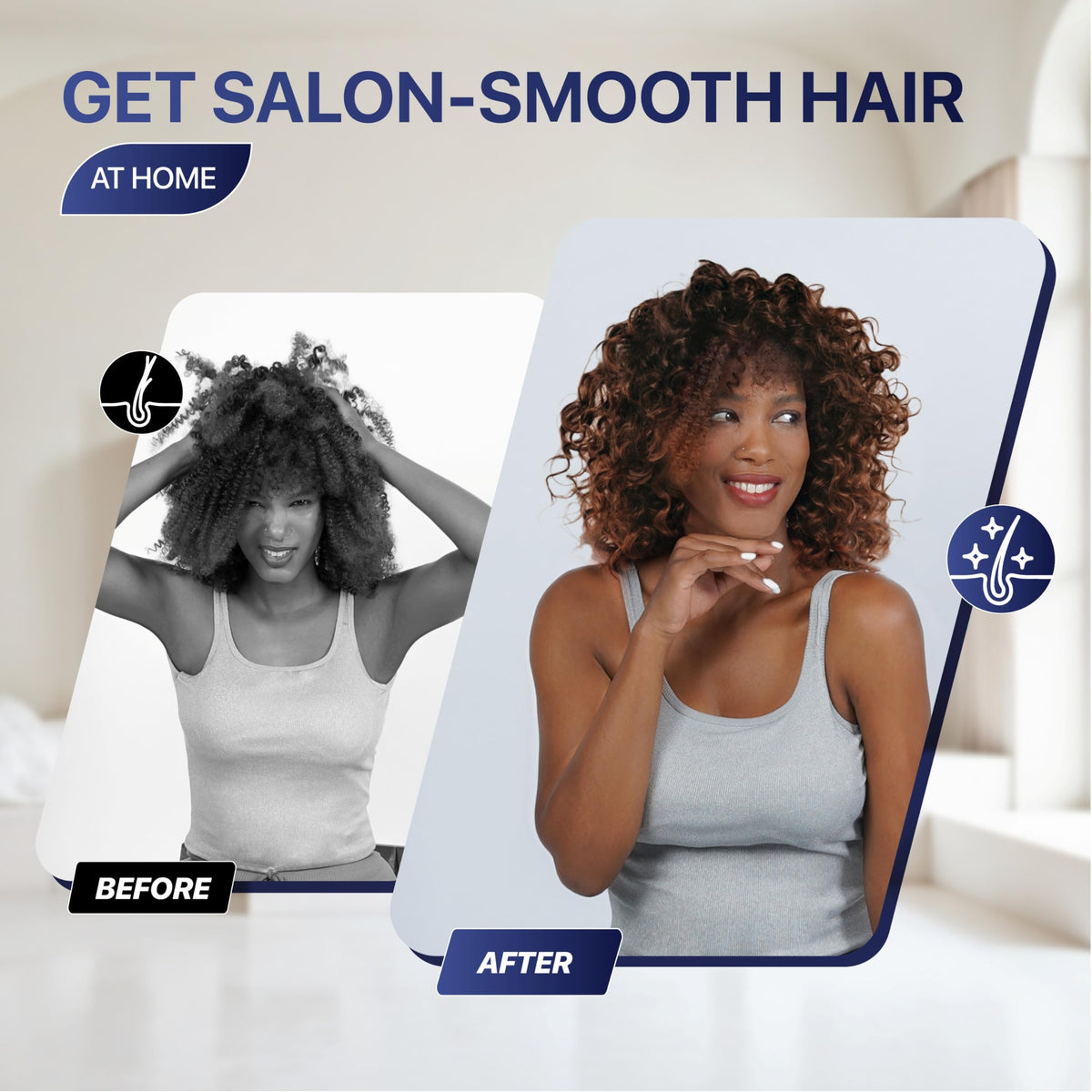 Granteva in use woman applying makeup hands-free while hair dries faster