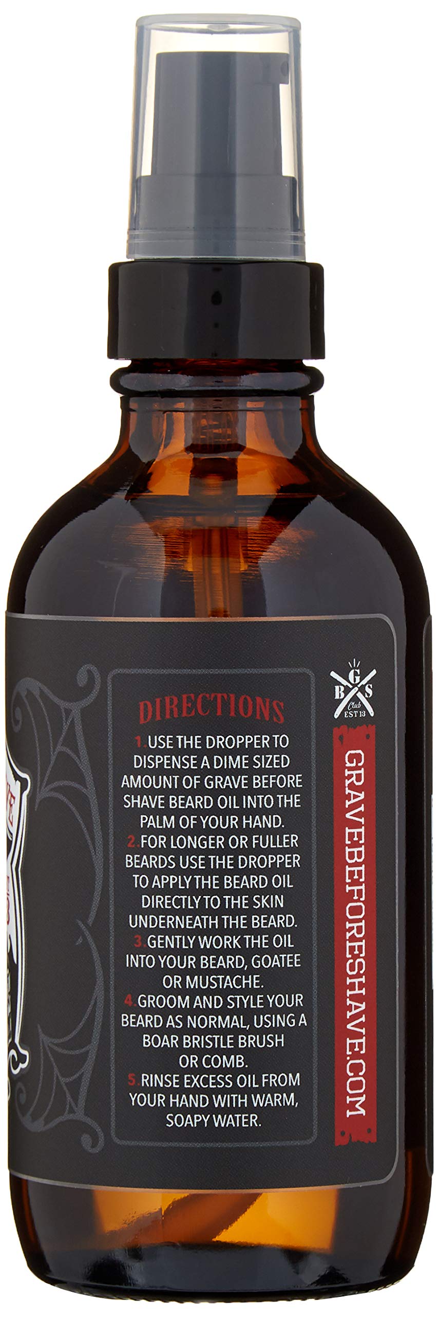 Grave Before Shave beard oil being applied to beard for softer, well-groomed result