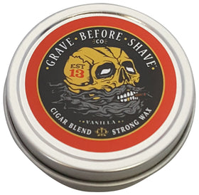 Grave Before Shave front tin showing label and compact design for travel