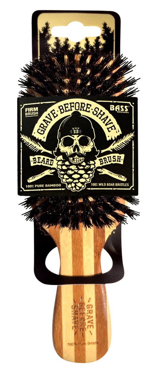 Grave Before Shave front view showing bamboo handle and logo, durable design benefit