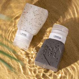 Gravel silicone texture detail showing soft flexible squeeze benefit