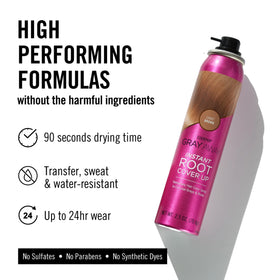 GRAY AWAY color texture on hair strands showing natural blend benefit