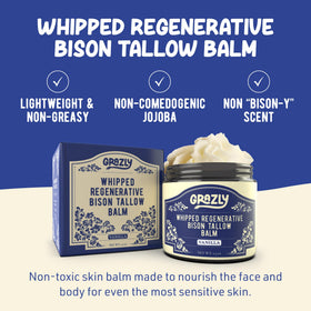 Grazly open jar with vanilla-scented balm for soothing daily hydration
