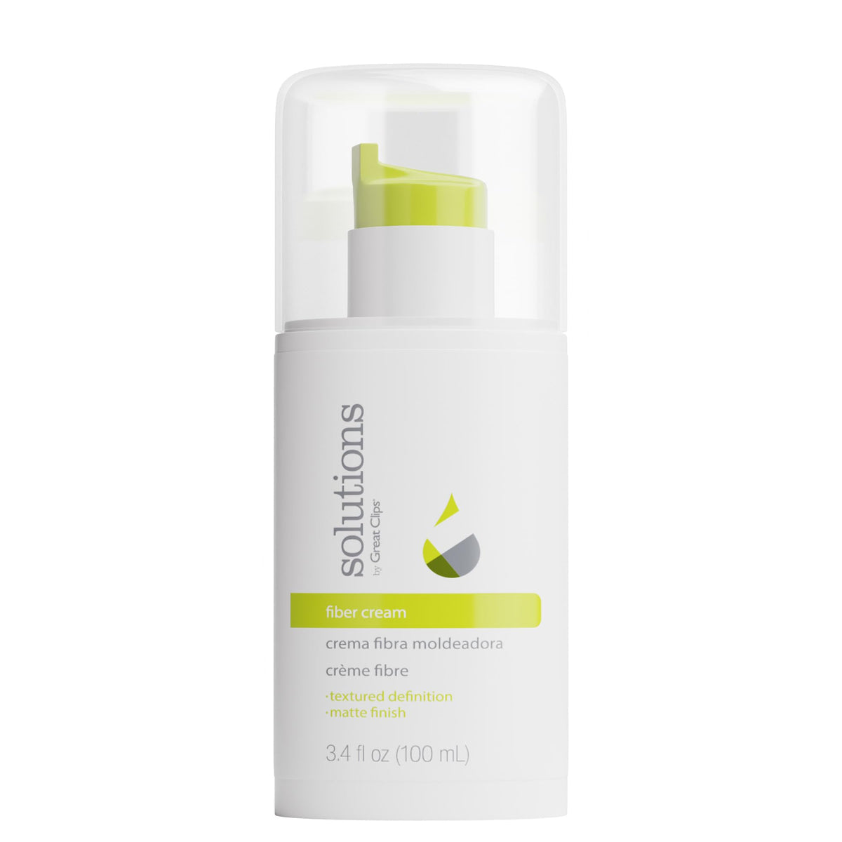 GREAT CLIPS front tube showing label and size, clear benefit of convenient styling