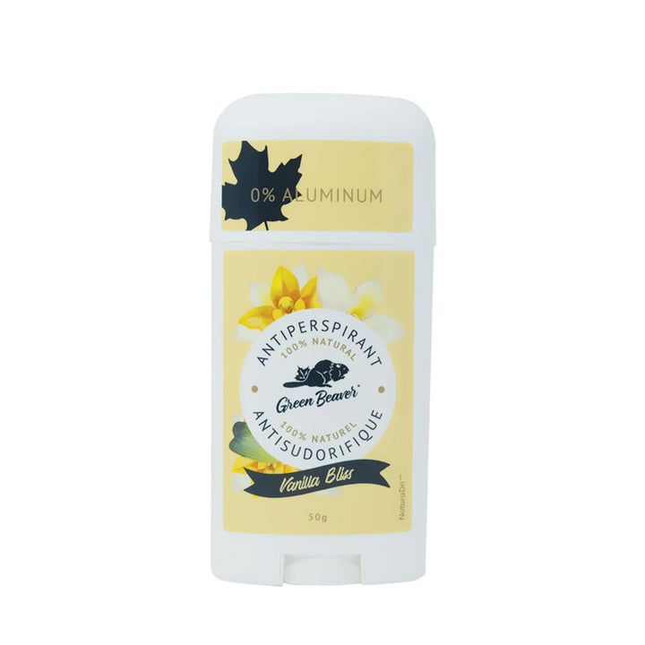 Green Beaver front packaging showing the 50 g stick and brand clarity benefits