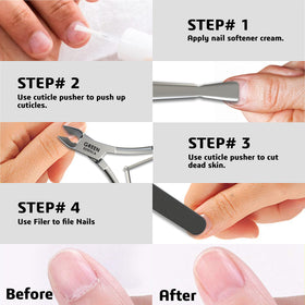 GREEN ESTETICA in use by manicurist for accurate cuticle removal