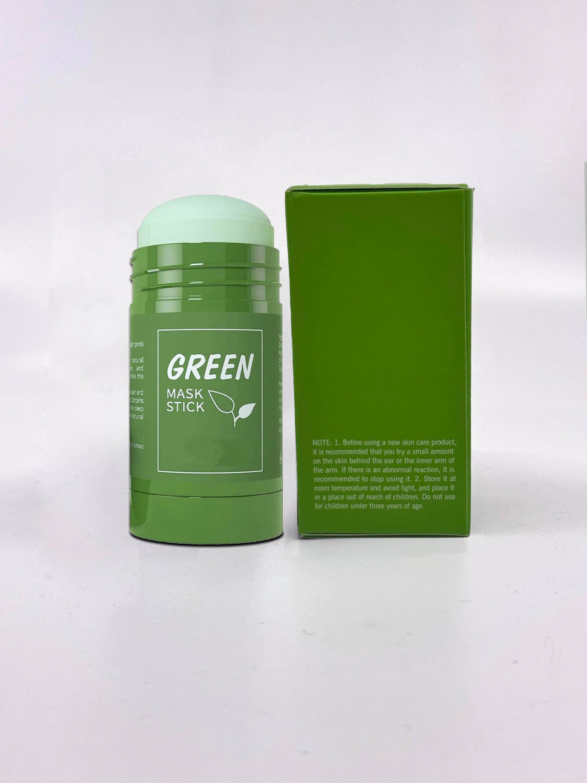 Green Mask Stick rinsed skin showing clearer, softer complexion