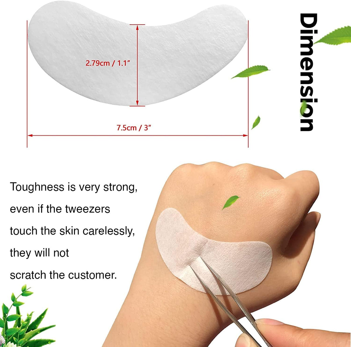GreenLife pads in use on a model demonstrating secure lower-lash protection