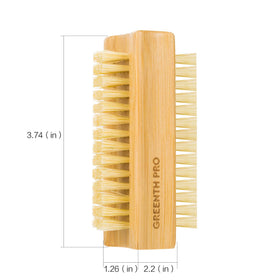 GREENTH PRO double-sided bristles showing long and short sisal, precise cleaning