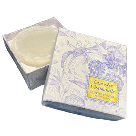Greenwich Bay Trading Company front jar showing label and calming lavender scent benefit