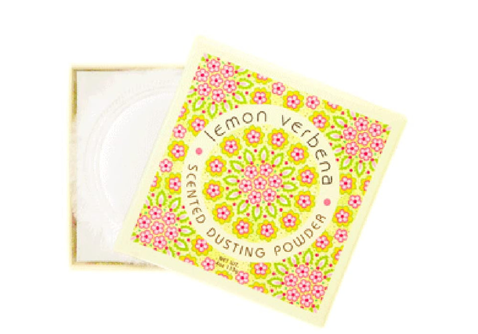 Greenwich Bay Trading Co. front packaging showing lemon verbena label and elegant tin finish for daily luxury