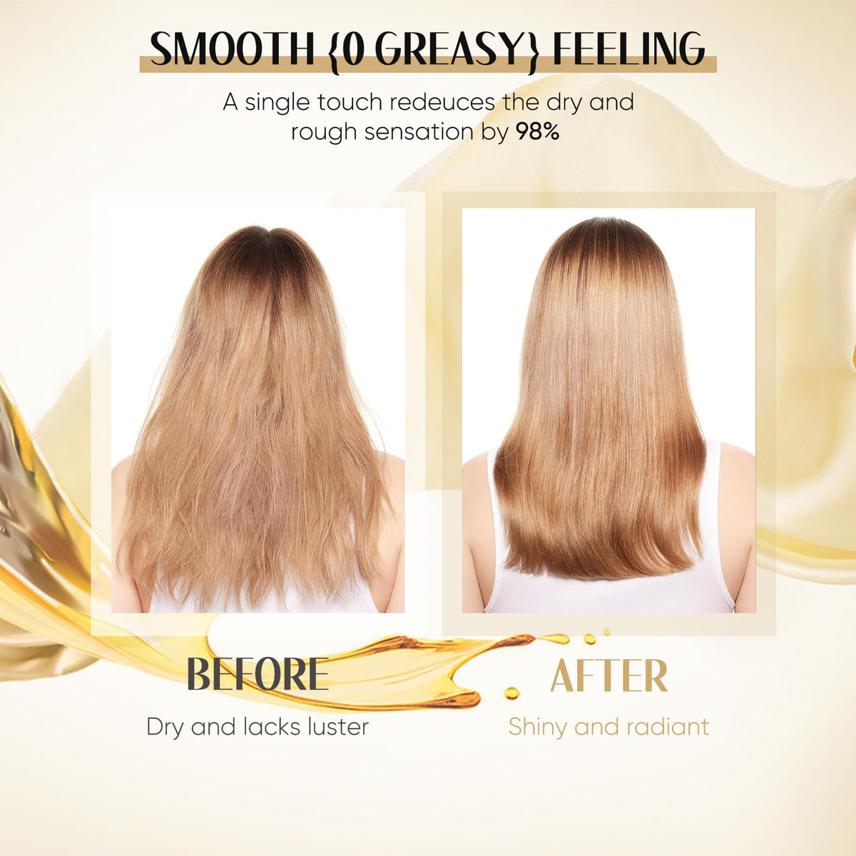 GREEONIL label ingredients closeup highlighting natural oil blend and nourishing benefit