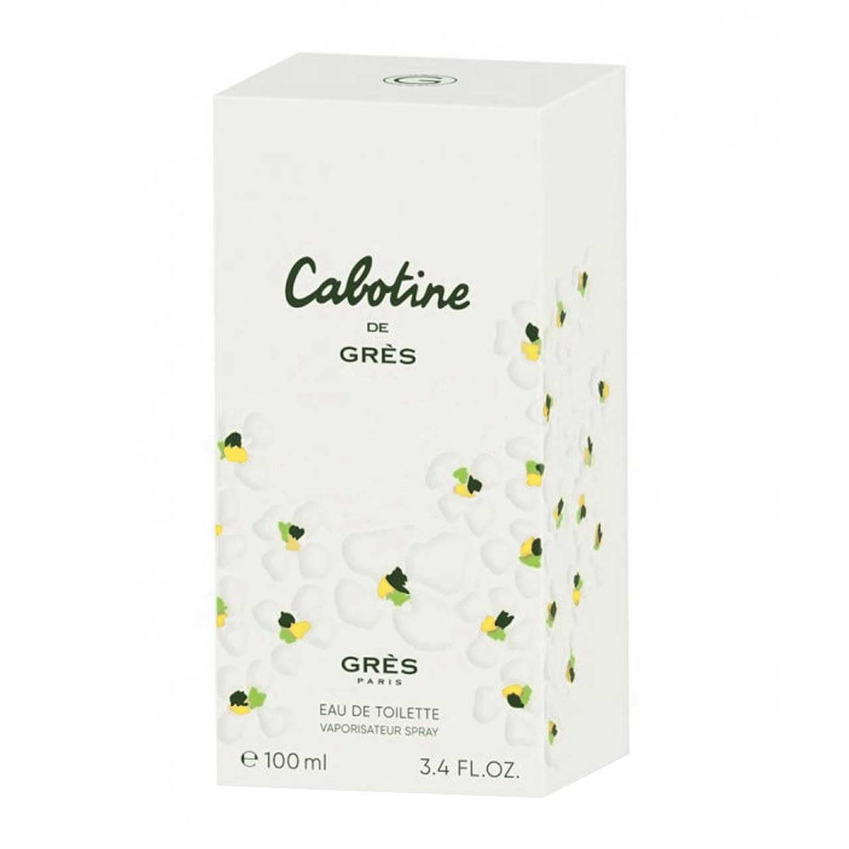 Gres Cabotine bottle next to a ruler to show the 3.4 oz size and scale