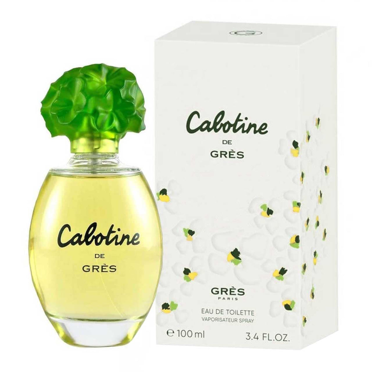Gres Cabotine ingredient notes label highlighting floral and woody composition