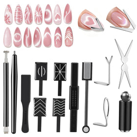 GricelnSV front view of 14-pack magnetic nail tool kit showing contents and compact case