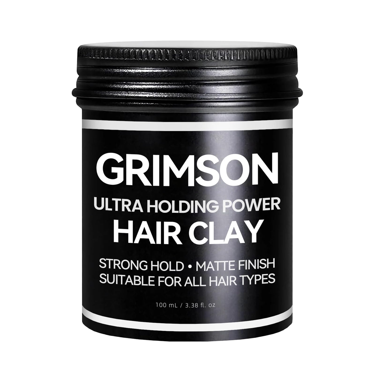 GRIMSON front tin showing brand and matte packaging benefits