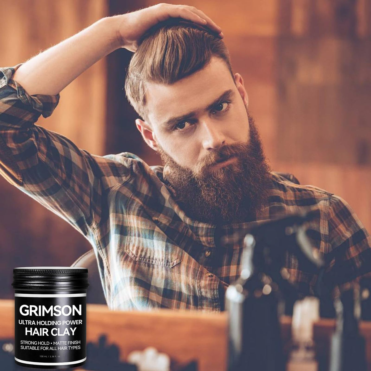 GRIMSON used in morning routine near mirror for confident styling