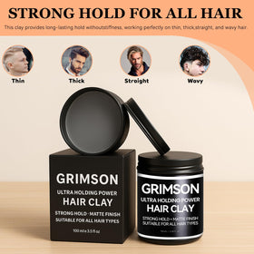 GRIMSON open tin close-up of clay texture for easy application