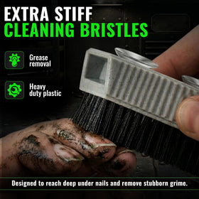 Grip Clean handle detail showing ribbed ergonomic grip for steady control