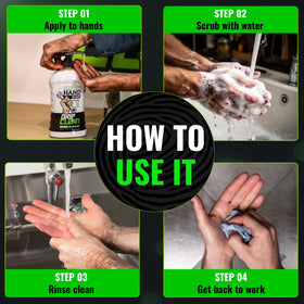 Grip Clean in garage setting with technician using product for real-world performance